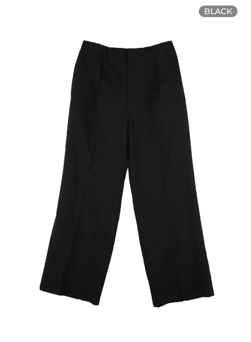 Men's Solid Wide Fit Trousers IA401