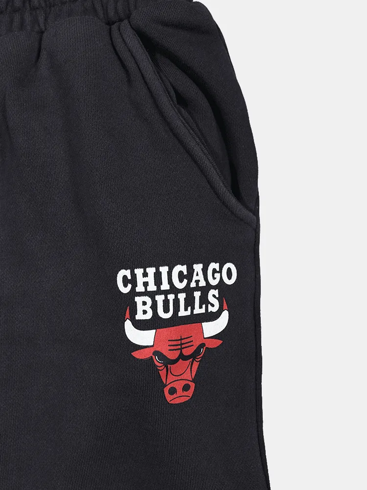 Mitchell & Ness Chicago Bulls Vintage Small Logo Trackpants - Black