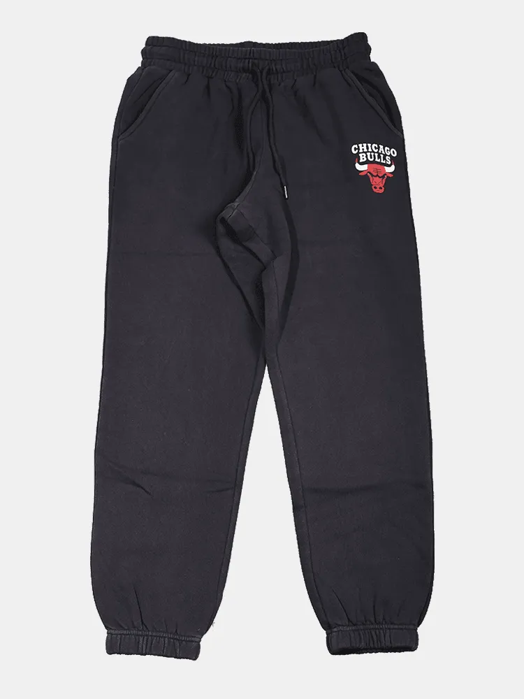 Mitchell & Ness Chicago Bulls Vintage Small Logo Trackpants - Black