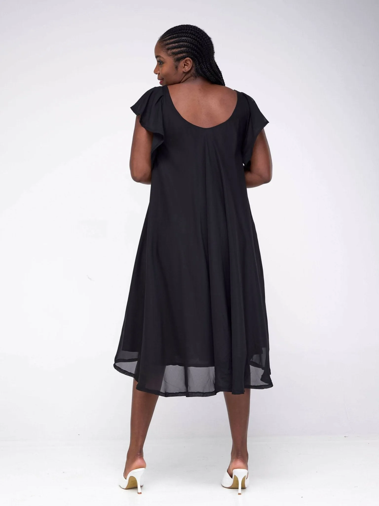 MKay Thakani Chiffon Dress - Black