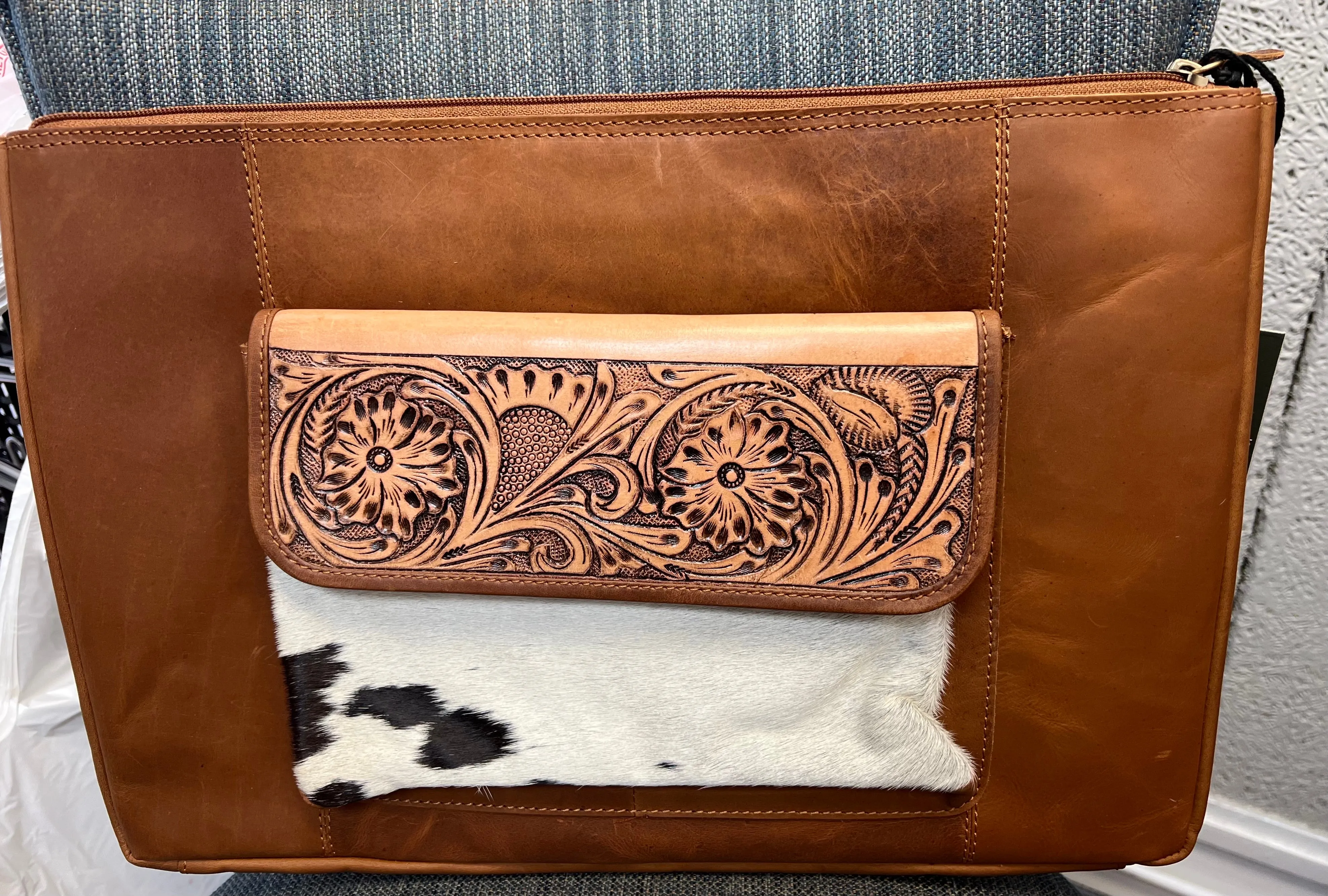 Myra Bag Wynona Hand-Tooled Combo Laptop Sleeve