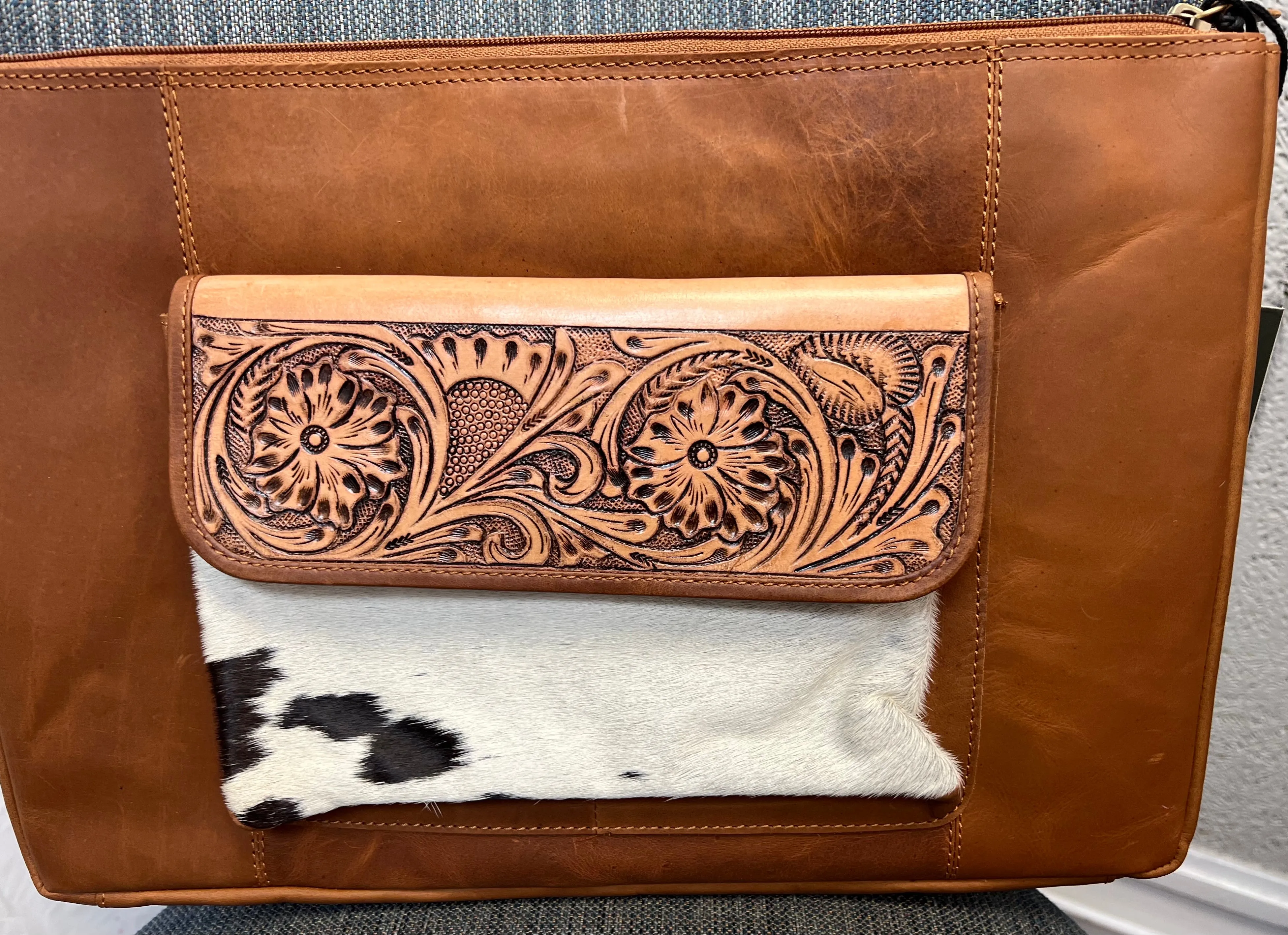 Myra Bag Wynona Hand-Tooled Combo Laptop Sleeve