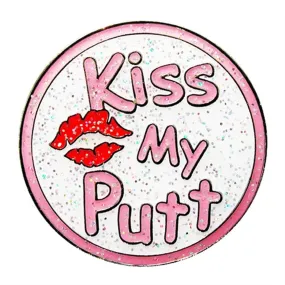 Navika Glitzy Hat Clip/Marker Kiss My Putt