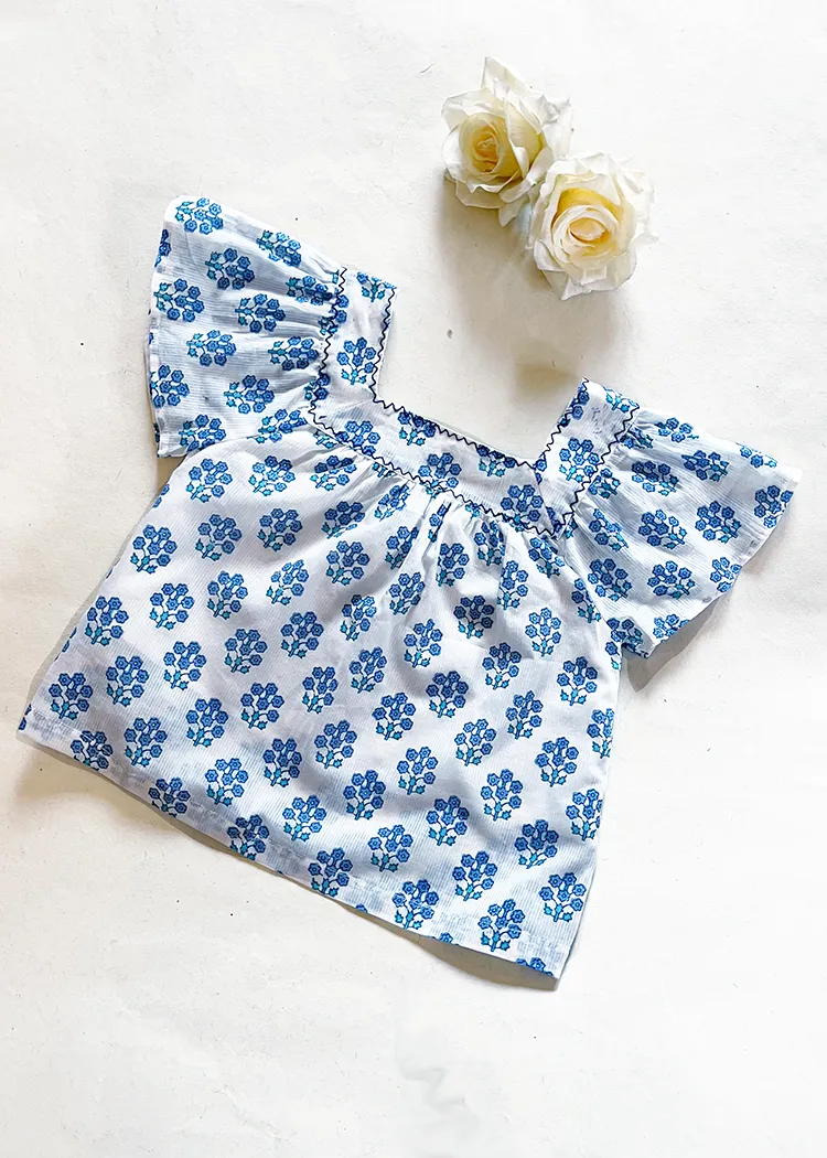 Newborn Baby Dress Blueberry