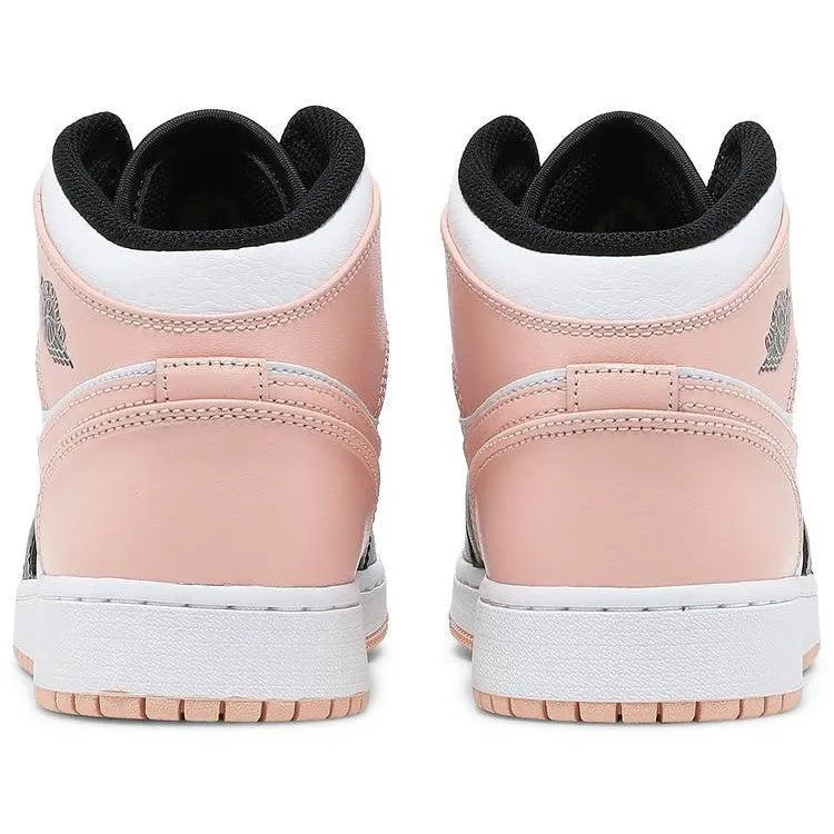 Nike Air Jordan 1 Mid Crimson Tint Toe (GS) Women's