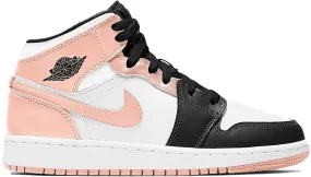 Nike Air Jordan 1 Mid Crimson Tint Toe (GS) Women's