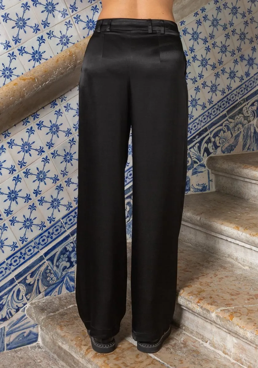 Pantalon SINTRA Satiné Black