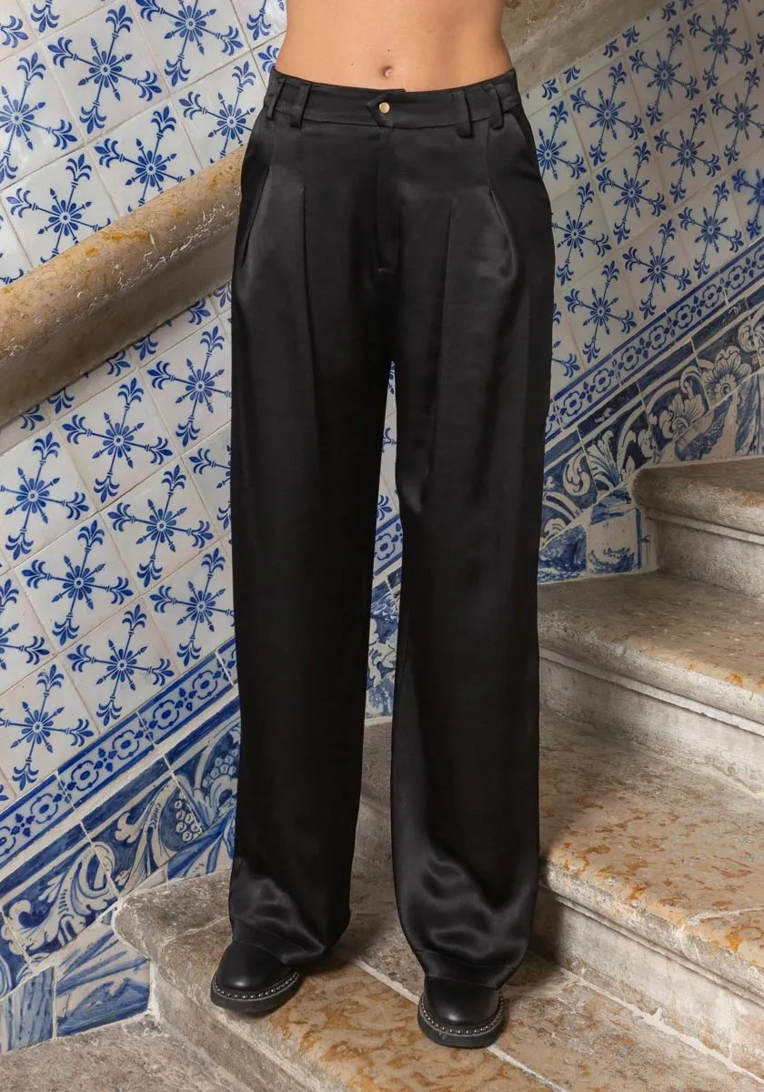 Pantalon SINTRA Satiné Black