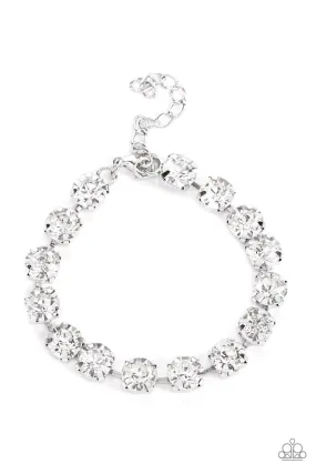 Paparazzi Accessories - A-Lister Afterglow - White Bracelet