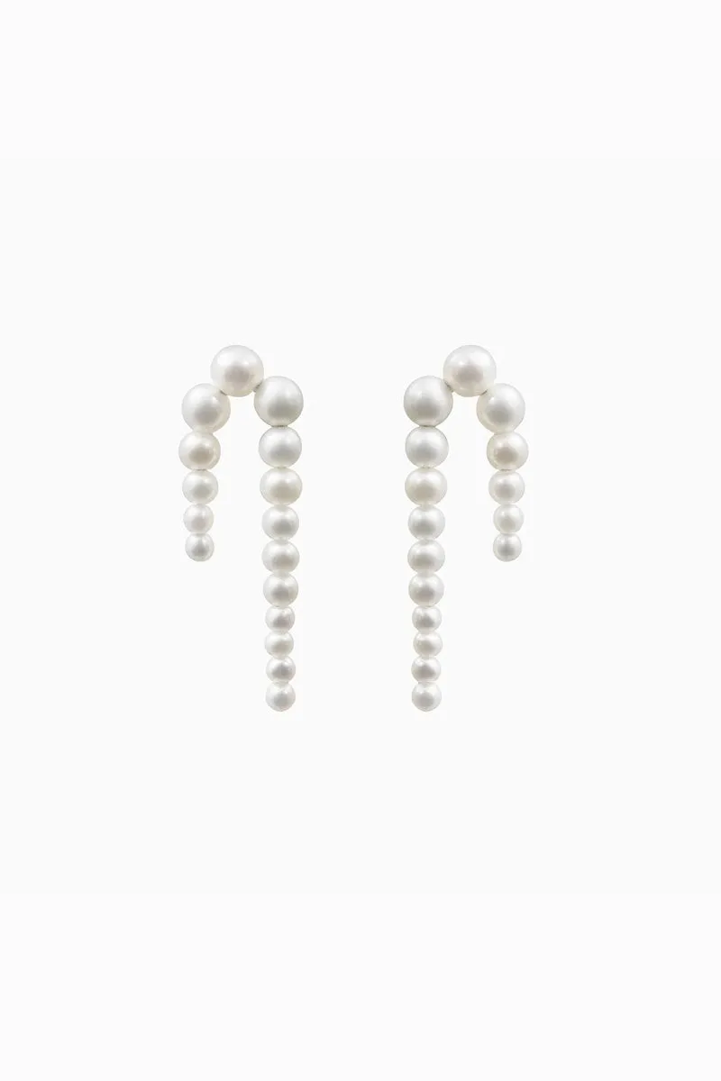 Petite Perle Nuit Earrings - Freshwater Pearl