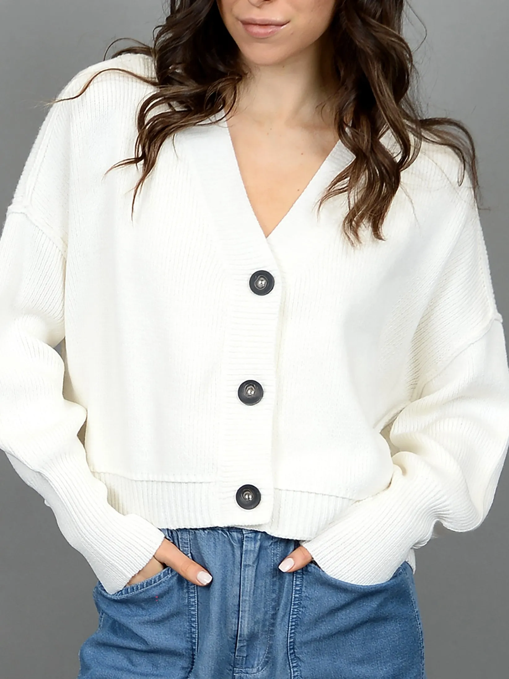 RD STYLE Button Front Cardigan