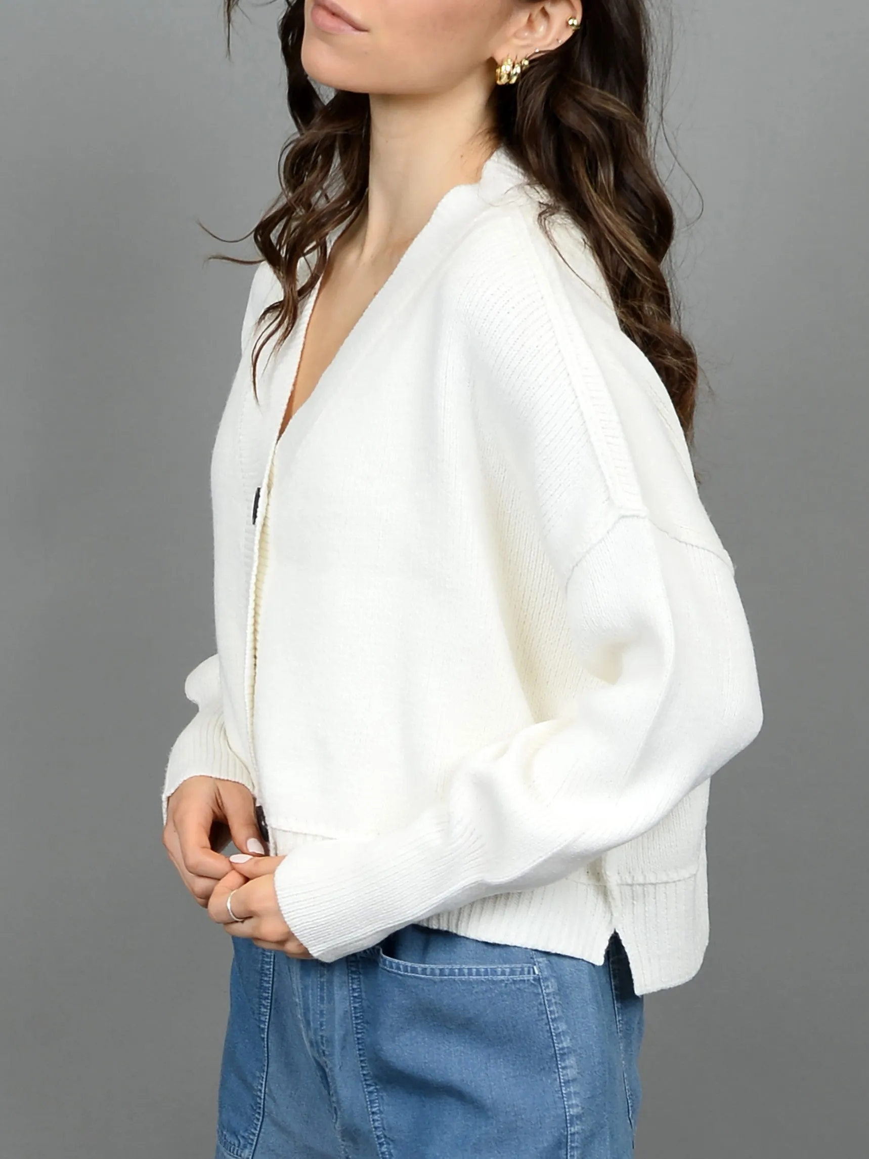 RD STYLE Button Front Cardigan