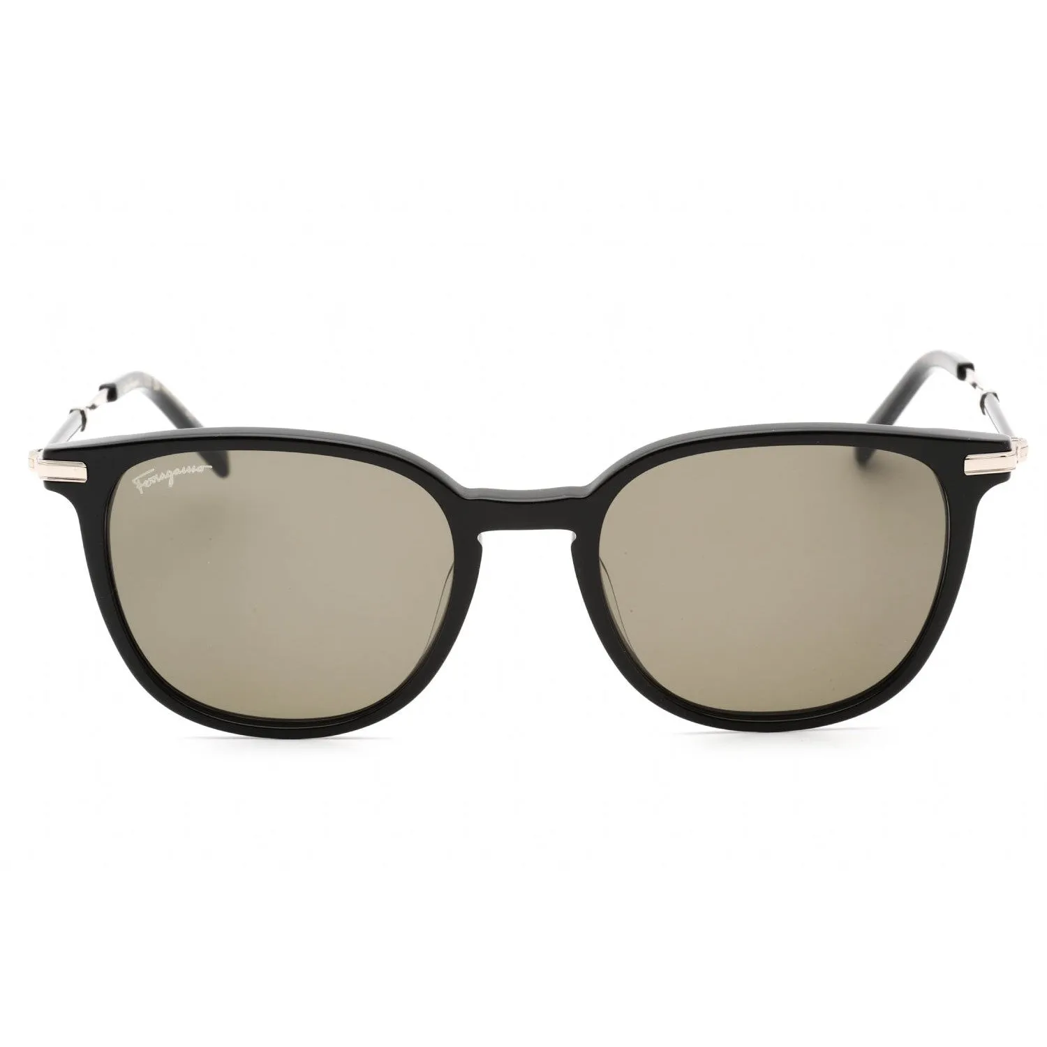 Salvatore Ferragamo SF1015S Sunglasses BLACK/Green Grey