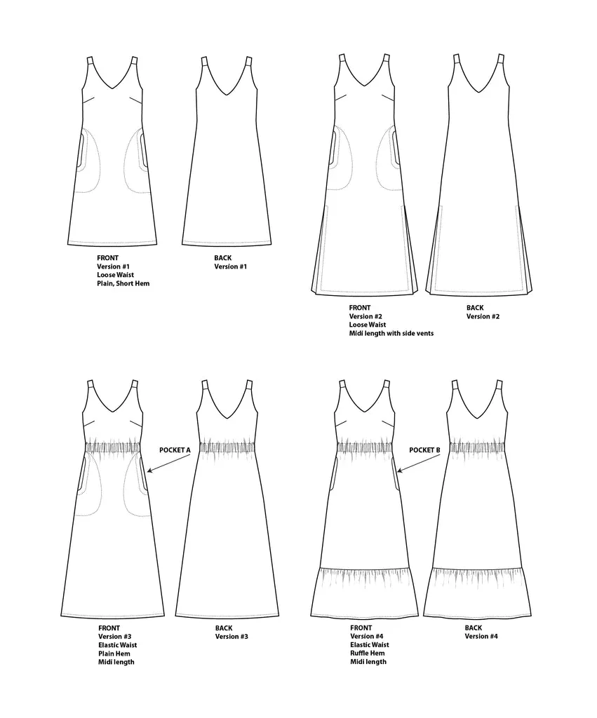 Sauvie Sundress Sewing Pattern | Sizes 00-20 by Sew House Seven