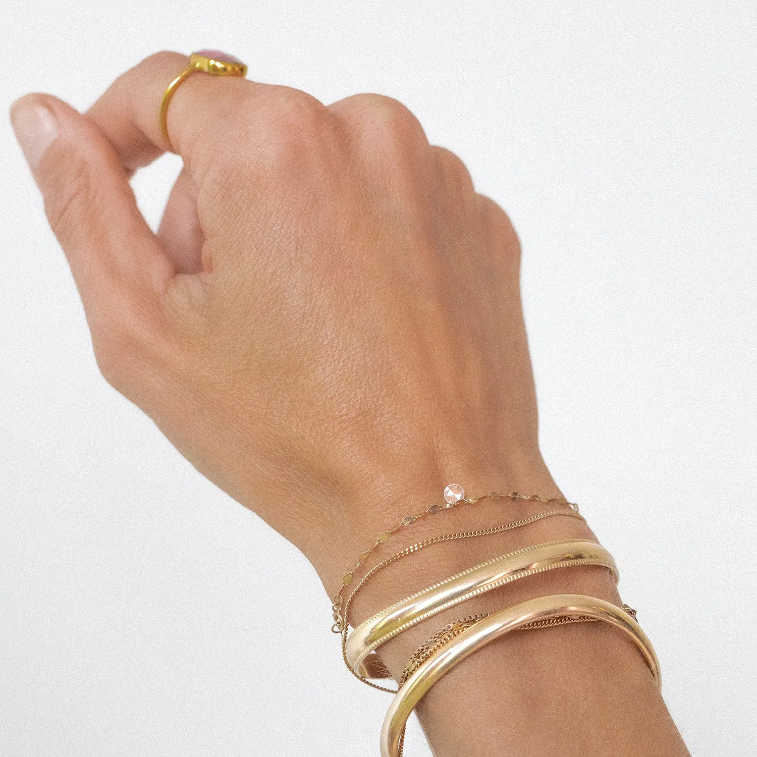 Shimmer Bracelet | Solid 14k Gold