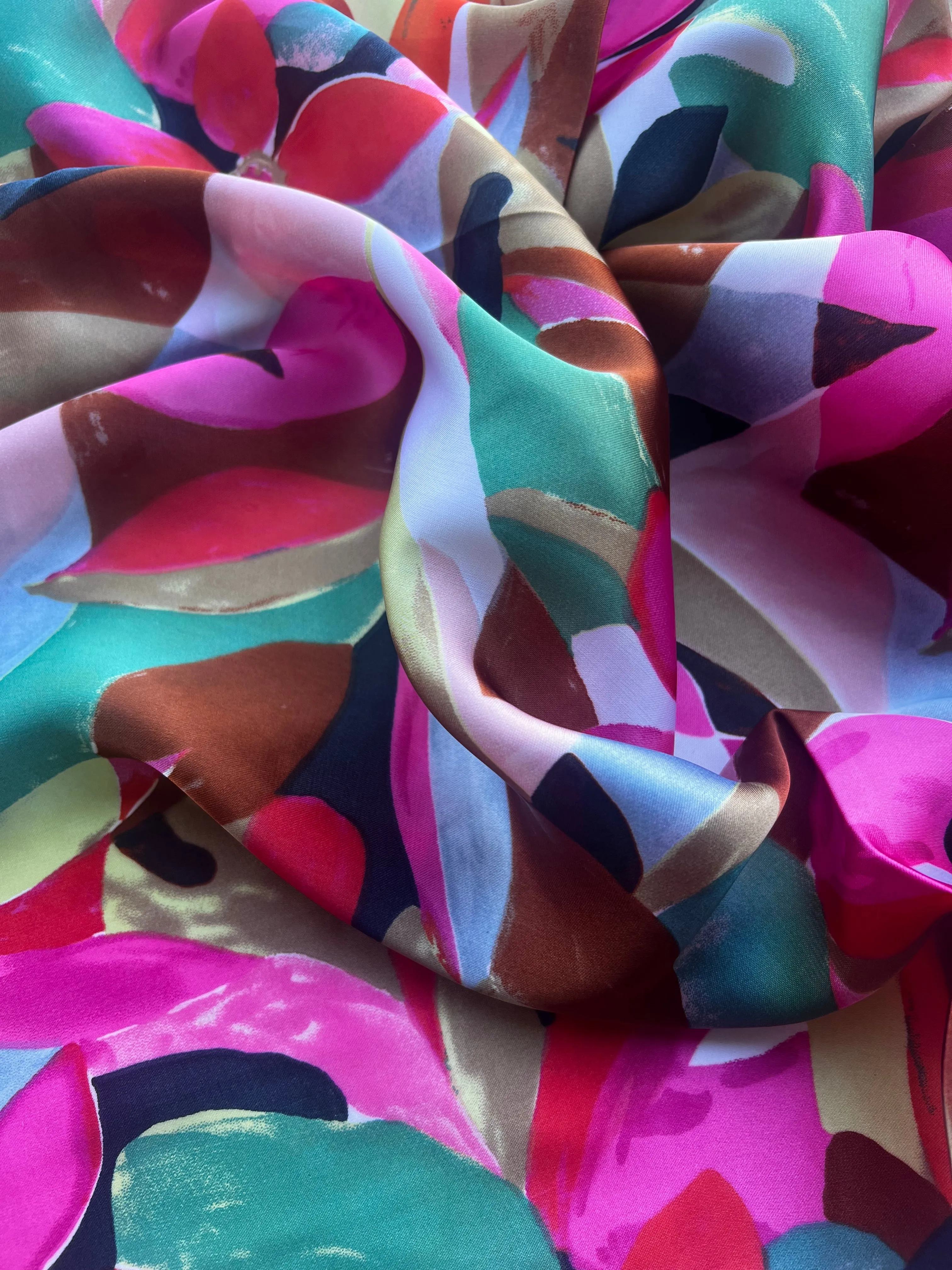 Silky Scarf | Miami Flowers