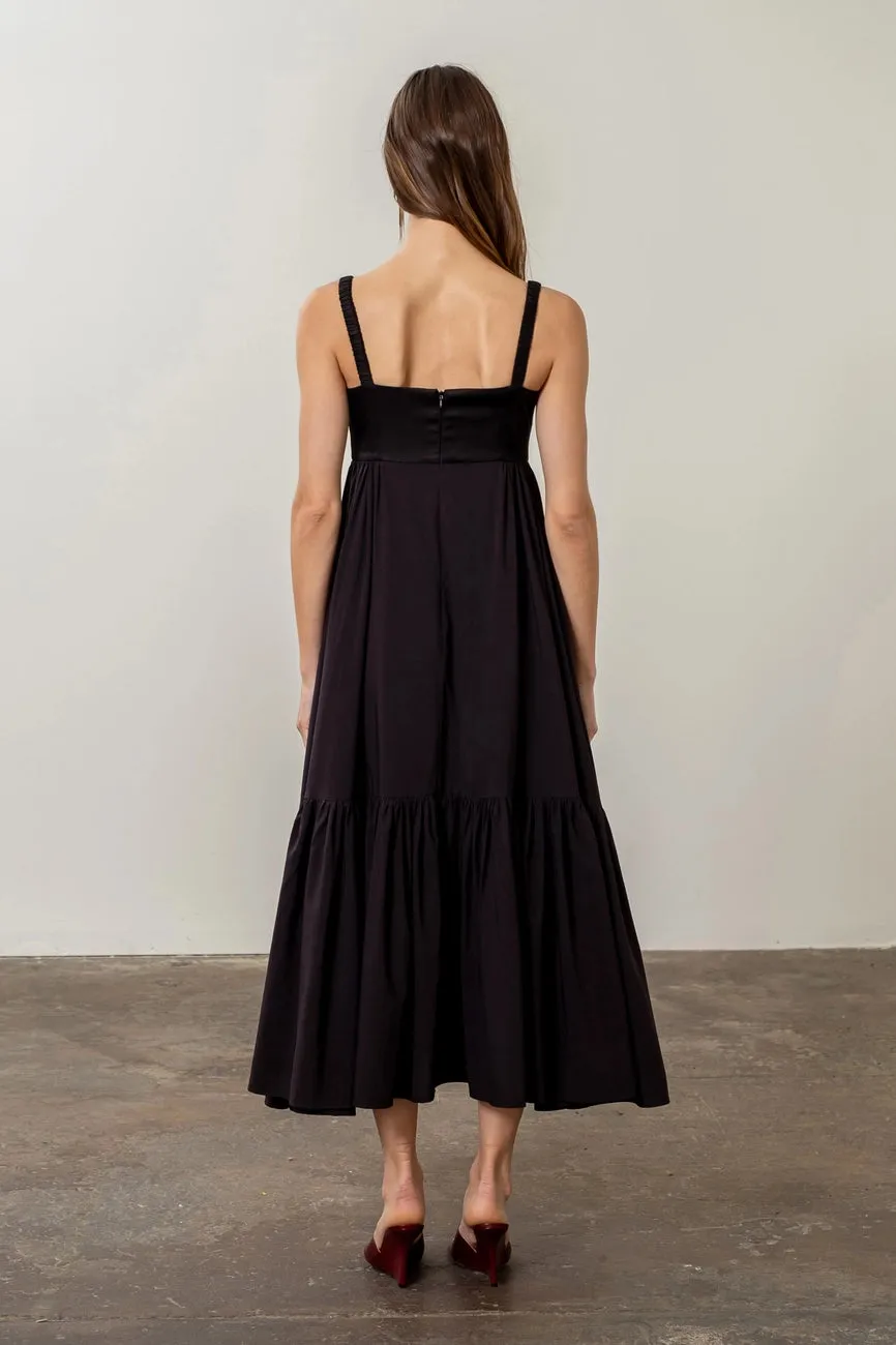 Simone Tiered Midi Dress