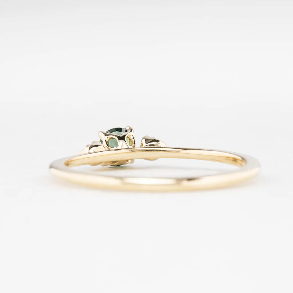 Sofia Ring 4mm 0.30ct Queensland Sapphire 14k Gold