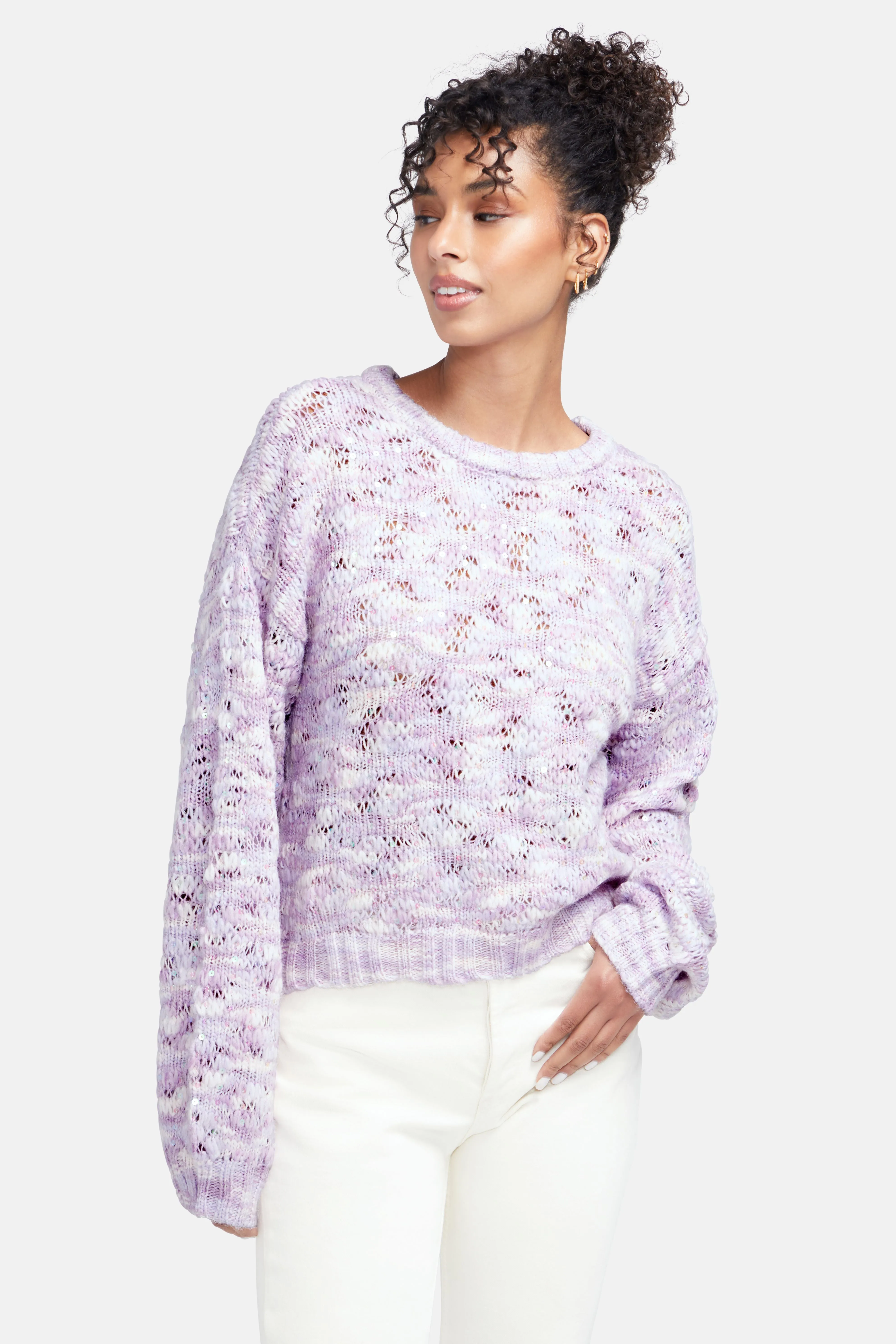 Space Dye Sweater | Winsome Orchid