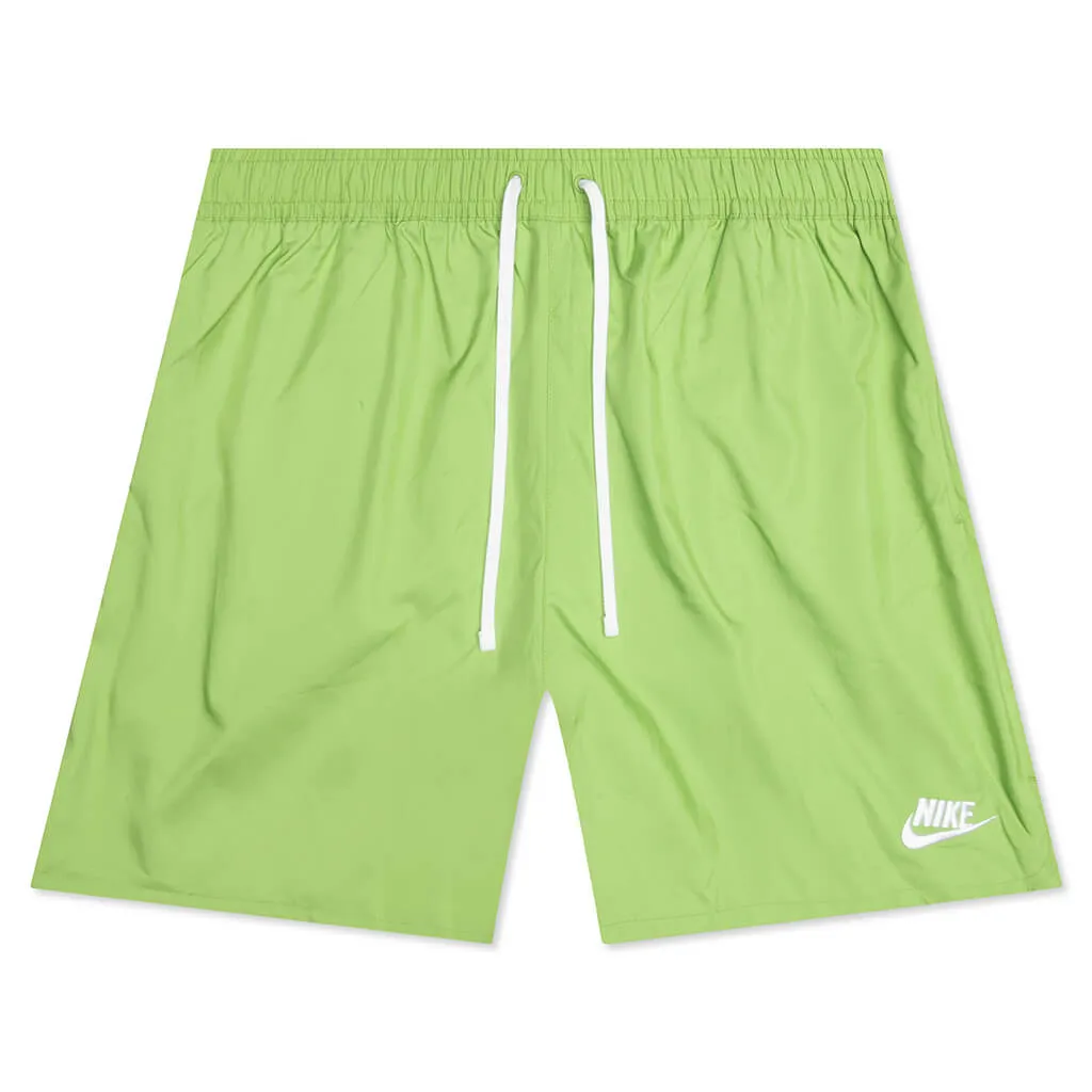 Sportswear Sport Essentials Woven Lined Flow Shorts - Vivid Green/White