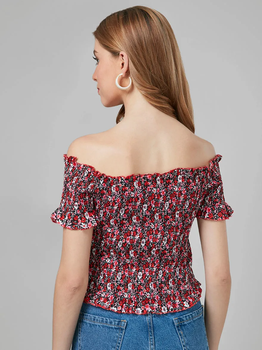 Style Quotient Women Black Printed Tops