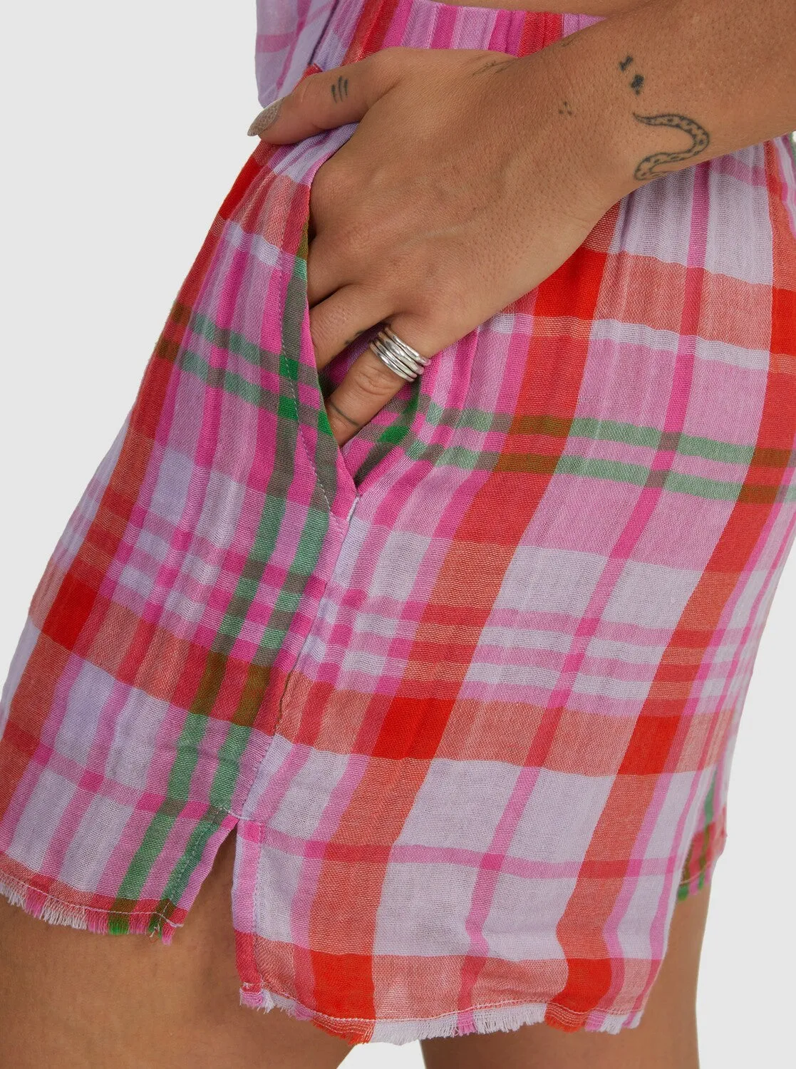 Tartan Times Shorts - Tartan Times Mimis Lilac