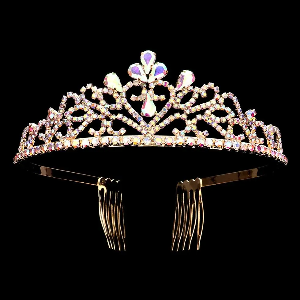 Teardrop Stone Pointed Princess Tiara