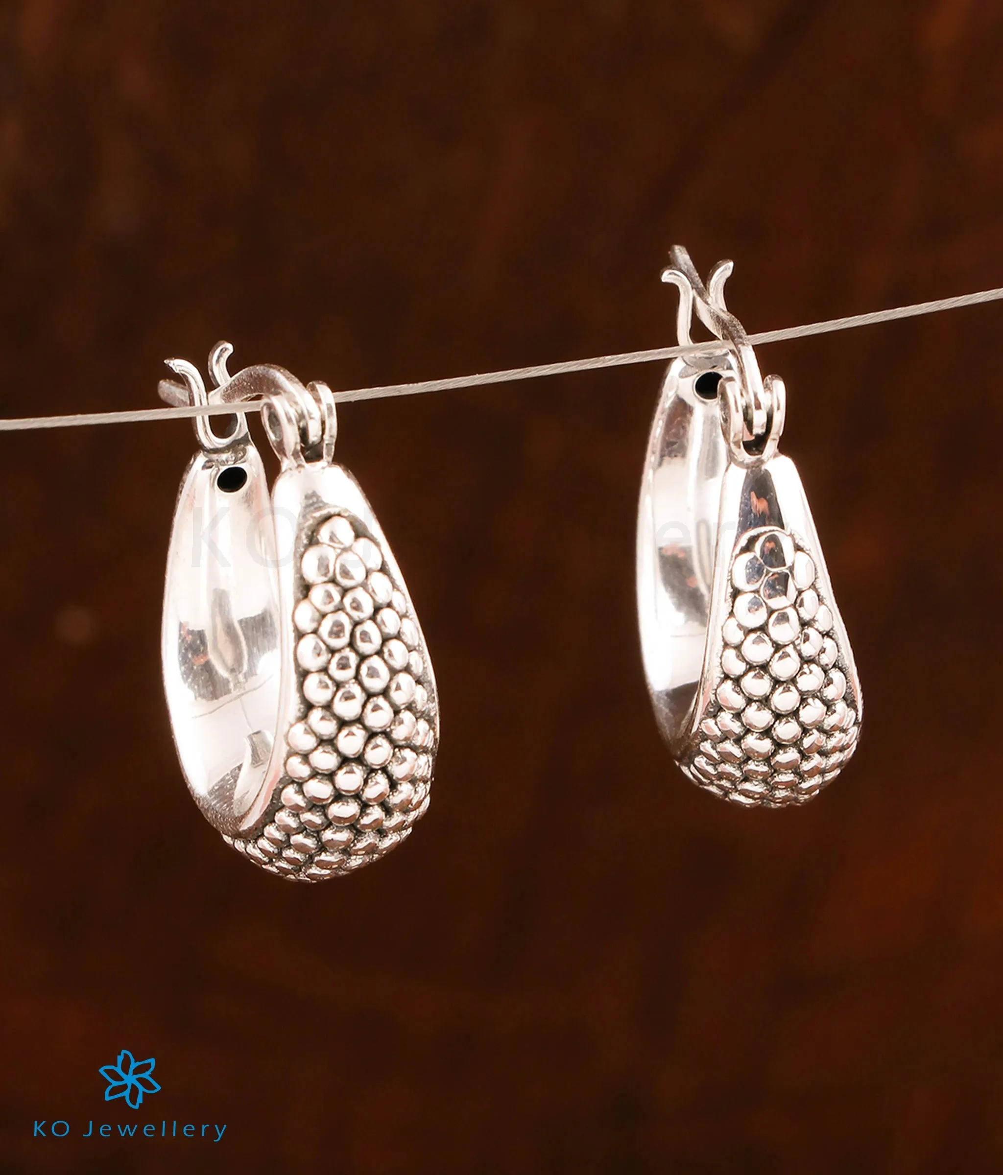 The Dotty Silver Hoops