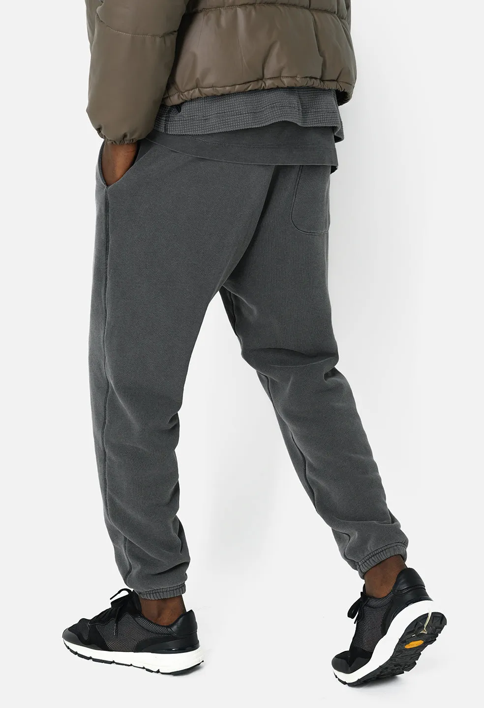 Thermal Lined LA Sweatpants / Washed Black