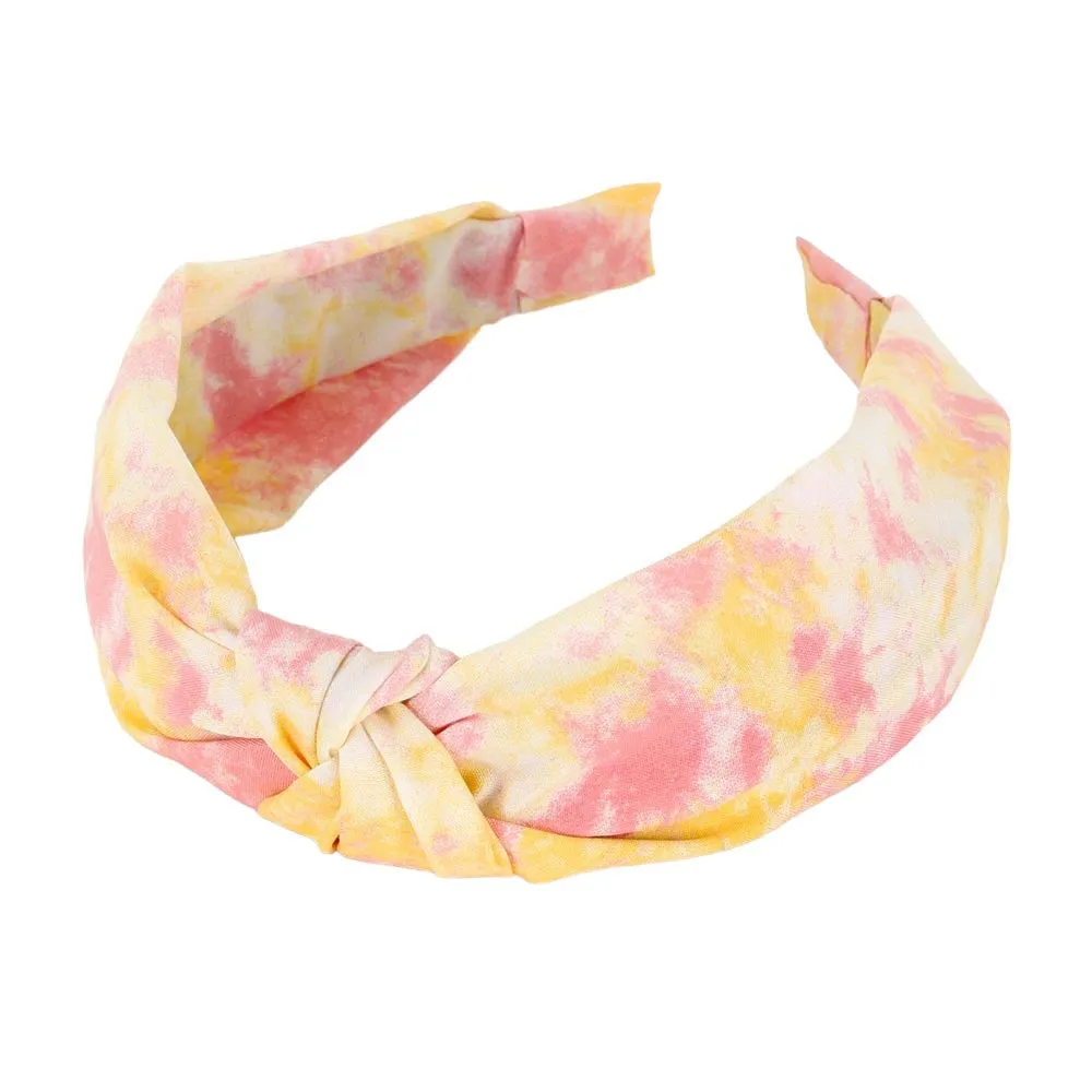 Tie Dye Burnout Knot Headband