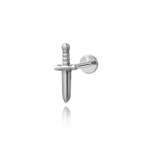 Titanium Solid Sword Piercing Stud