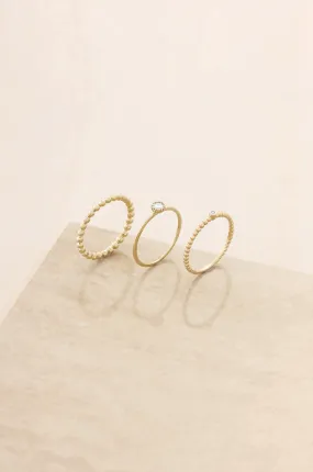 Understated Stacking Ring Set of 3