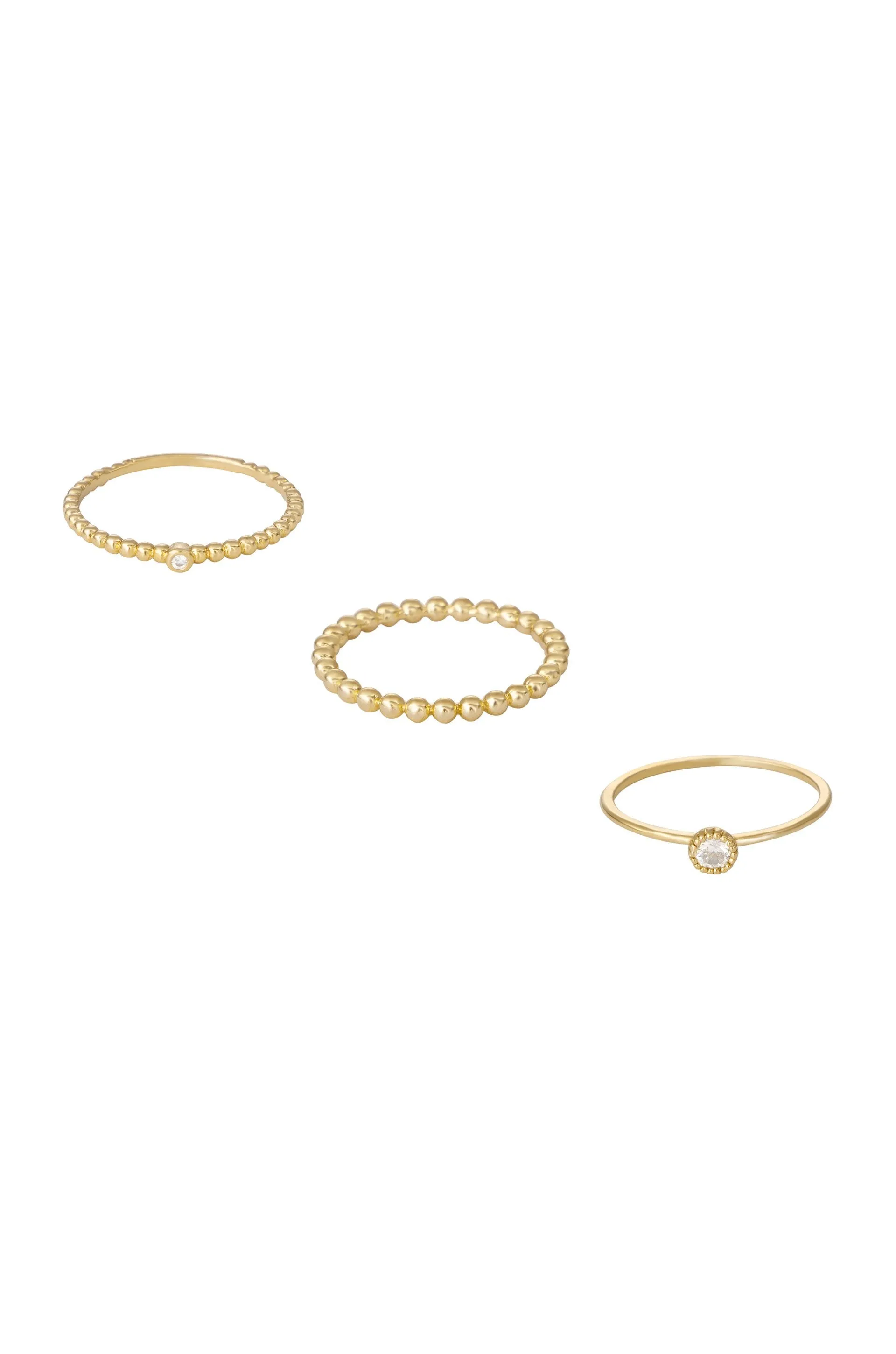 Understated Stacking Ring Set of 3