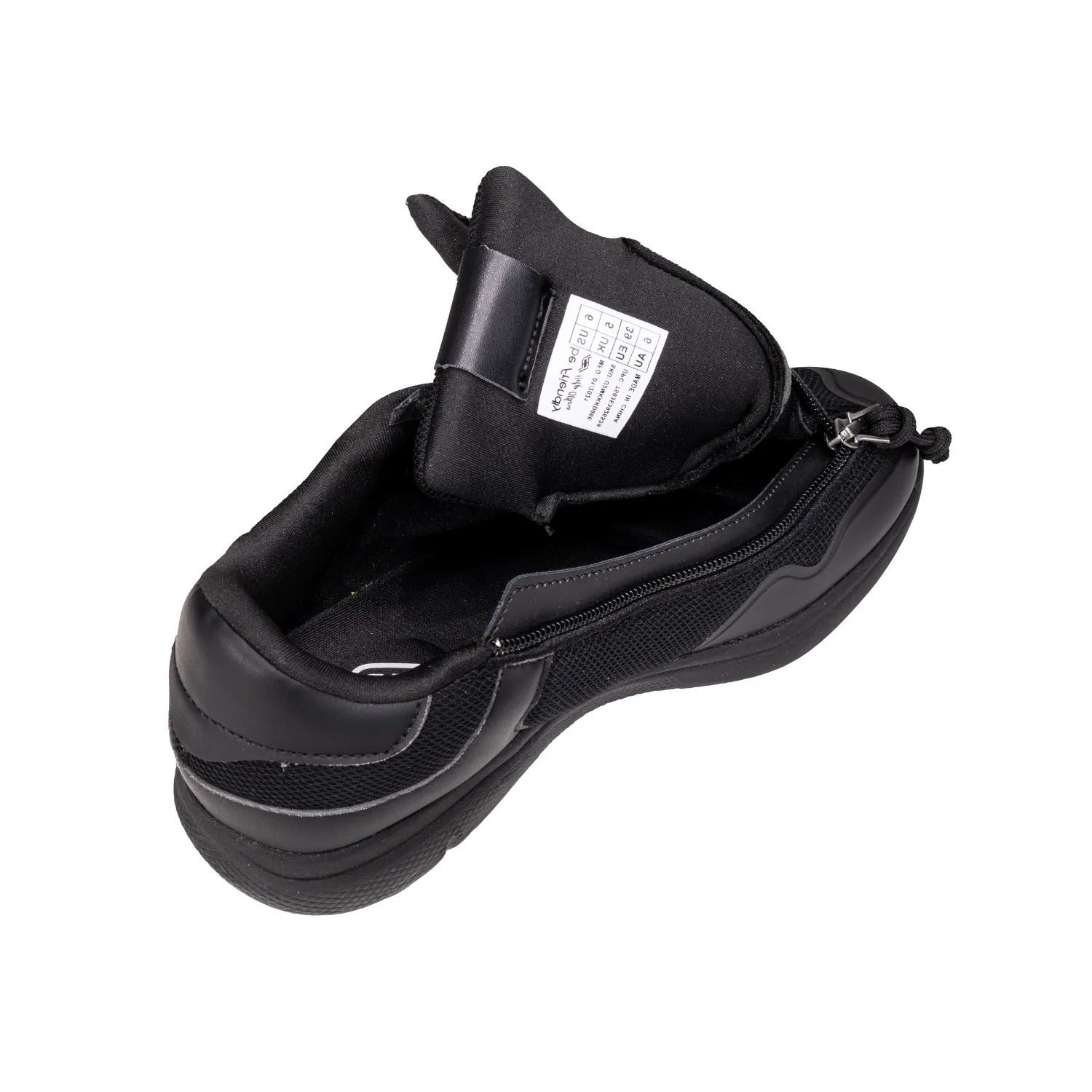 Unisex Supportive Memory Foam Shoes with Front Zipper Access