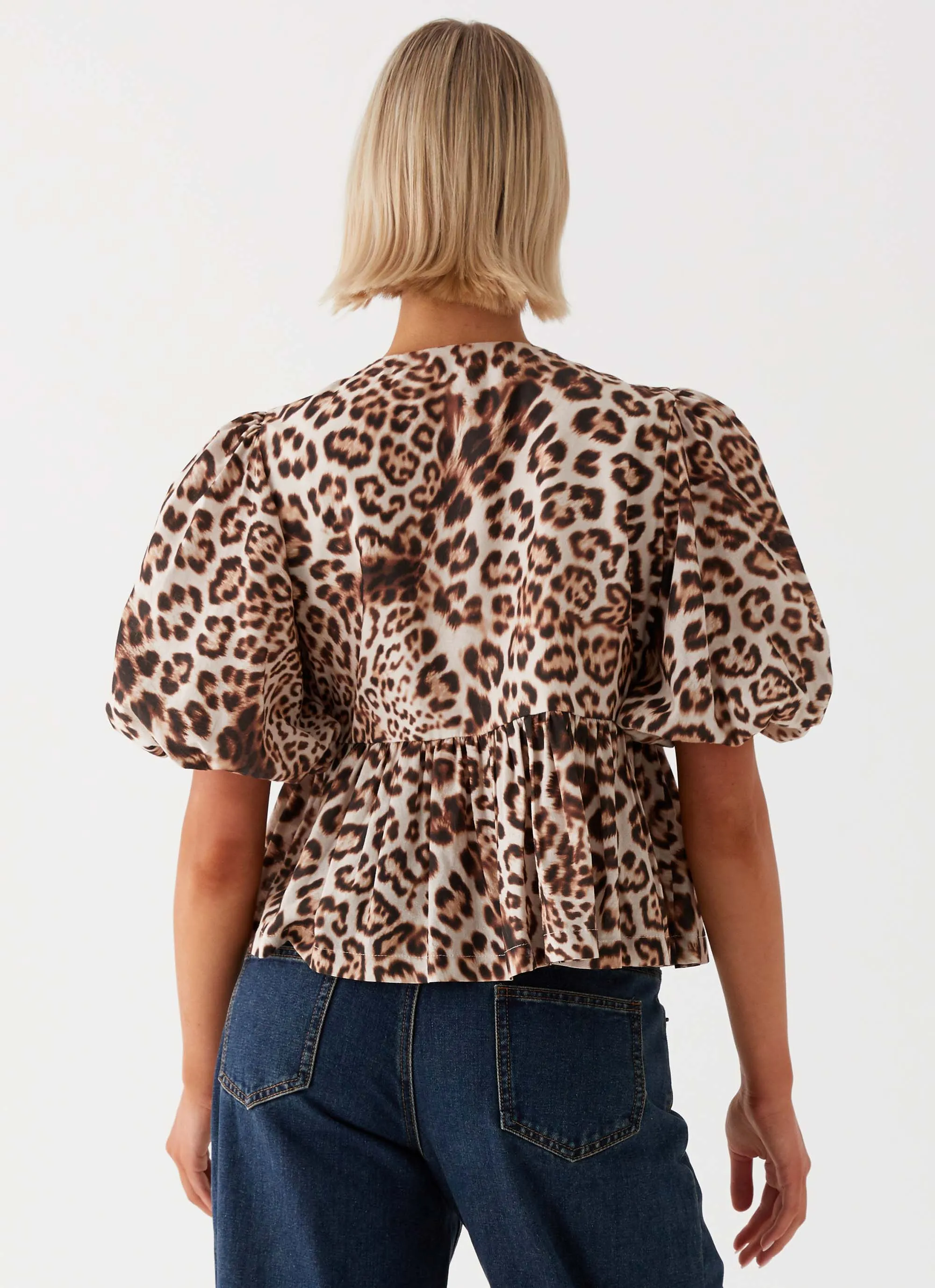 Western Wind Tie Top - Leopard