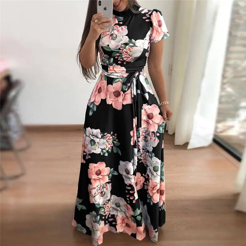 Women's Floral Printed Maxi Dress