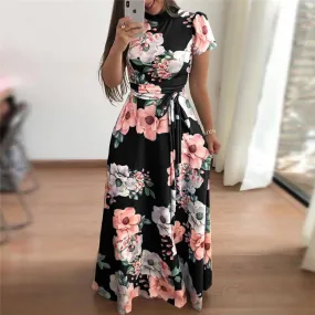 Women's Floral Printed Maxi Dress