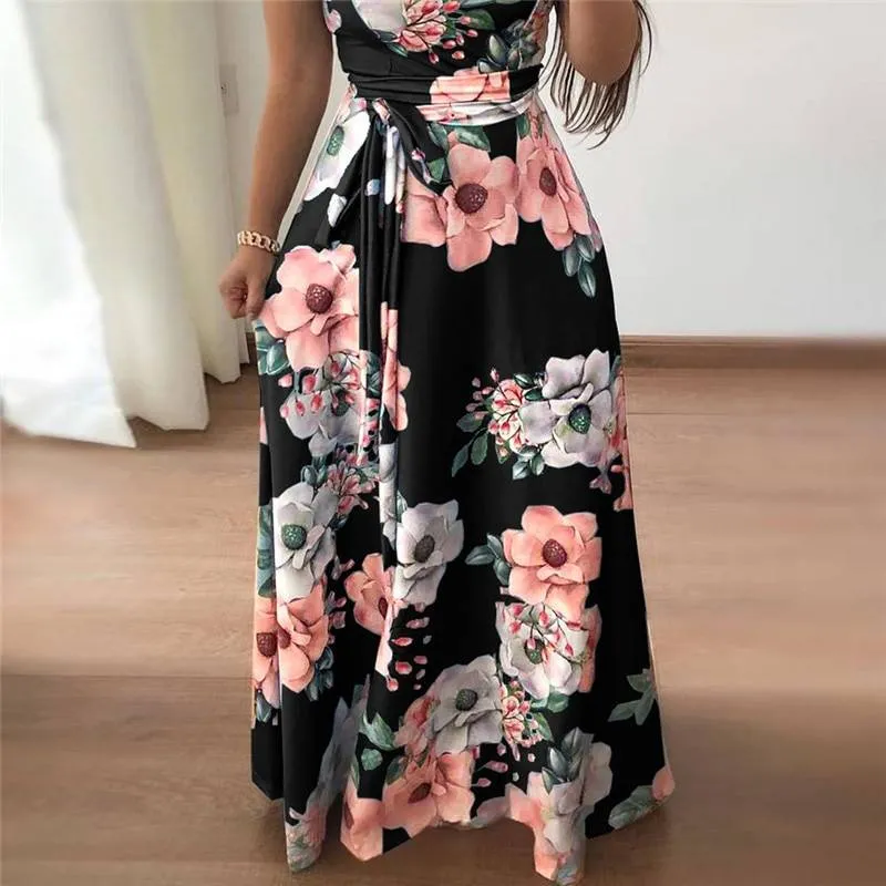 Women's Floral Printed Maxi Dress