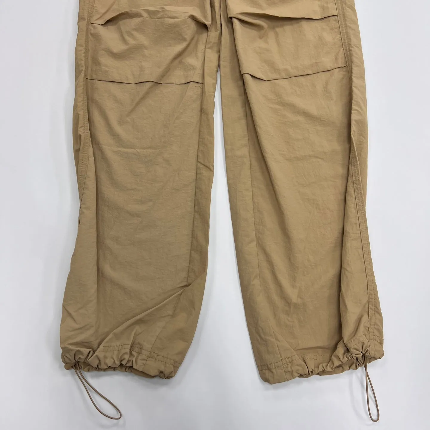 Women's Solid Nylon Parachute Pants