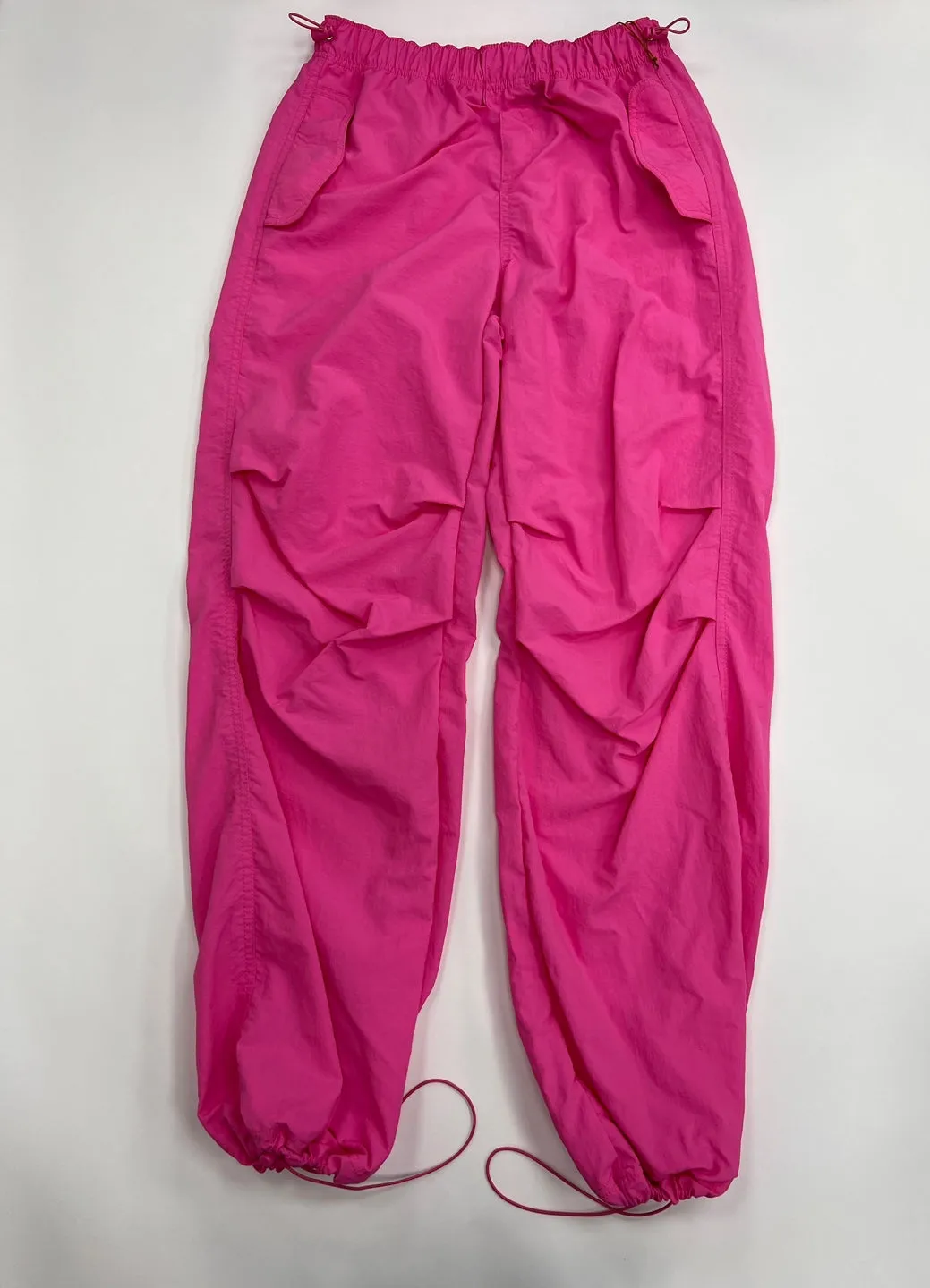 Women's Solid Nylon Parachute Pants