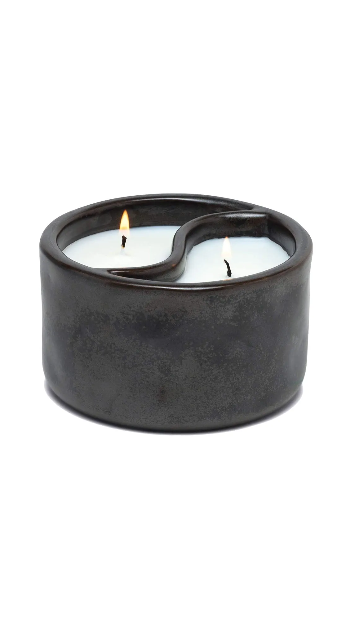 Yin & Yang 11 oz Candle - Black Matte Ceramic - Palo Santo/Cade